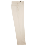 Tan Slim Fit Flat Front Pants